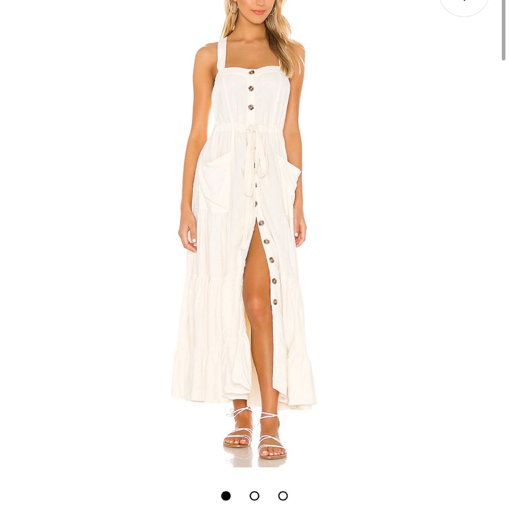 FREE PEOPLE Catch the Breeze Ruffle Utility dress